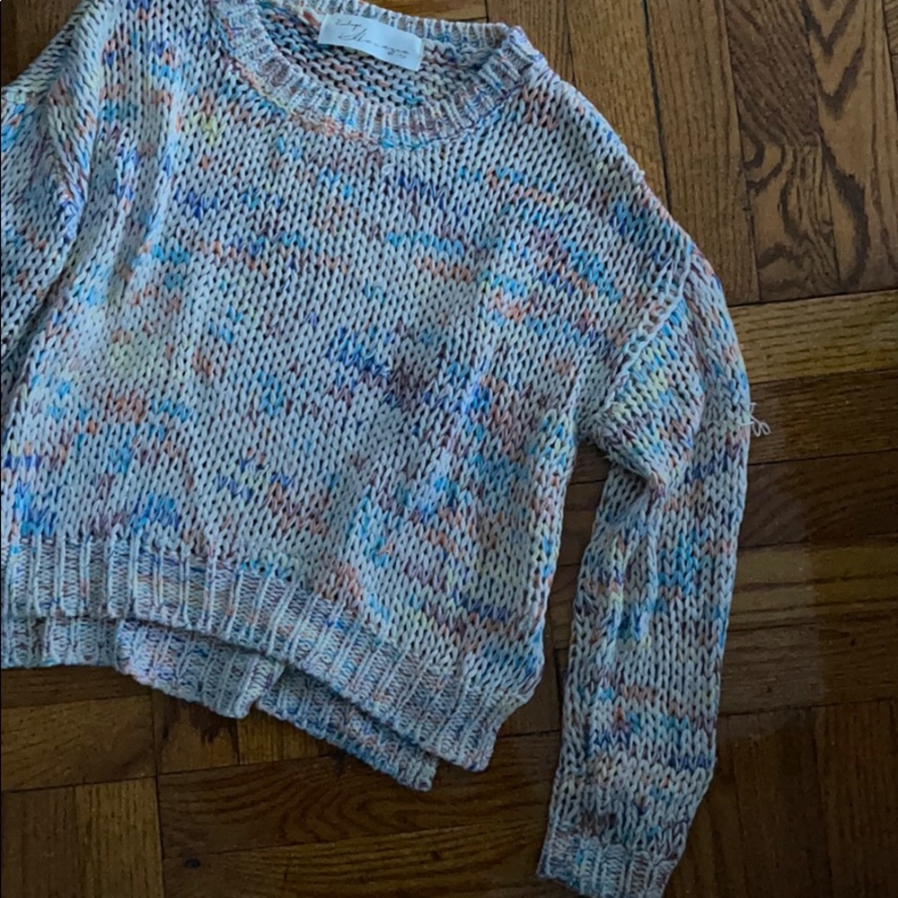 Vintage Havana woven rainbow sweater